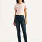 Women's 721 Navy Skinny Fit High Rise Jeans - Front View
