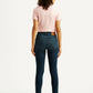 Women's 721 Navy Skinny Fit High Rise Jeans - Back View