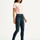 Women's 721 Navy Skinny Fit High Rise Jeans - Side View