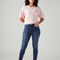 Women's 721 Dark Blue Skinny Fit High Rise Jeans - Front View