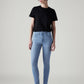 Women's 721 Light Blue Skinny Fit High Rise Jeans - Front View