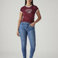 Women's 721 Light Blue Skinny Fit High Rise Jeans - Styleshot View