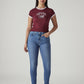 Women's 721 Light Blue Skinny Fit High Rise Jeans - Front View