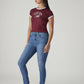 Women's 721 Light Blue Skinny Fit High Rise Jeans - Side View