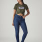 Women's 721 Blue Skinny Fit High Rise Jeans - Styleshot View