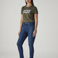 Women's 721 Blue Skinny Fit High Rise Jeans - Side View