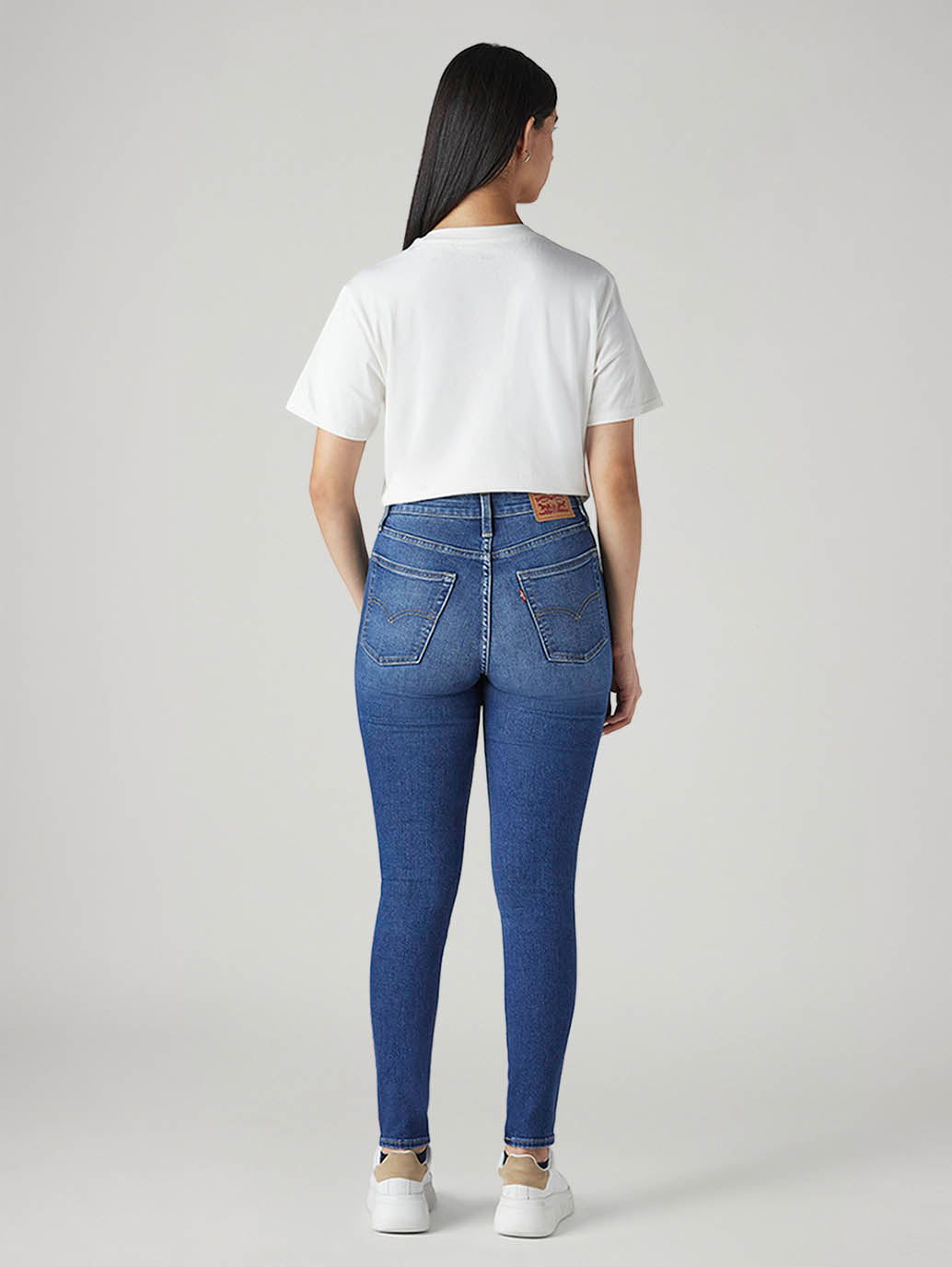 Women's 721 Med Indigo Skinny Fit High Rise Jeans - 20 View