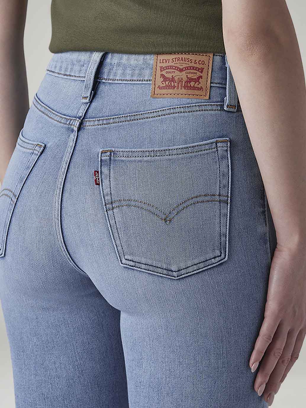 Women's 721 Light Blue Skinny Fit High Rise Jeans - 20 View