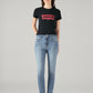 Women's 721 Blue Skinny Fit High Rise Jeans - Front View