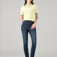 Women's 721 Navy Skinny Fit High Rise Redloop Jeans - Styleshot View