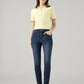 Women's 721 Navy Skinny Fit High Rise Redloop Jeans - Front View