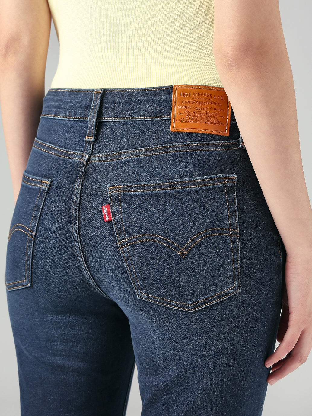 Women's 721 Navy Skinny Fit High Rise Redloop Jeans - 20 View