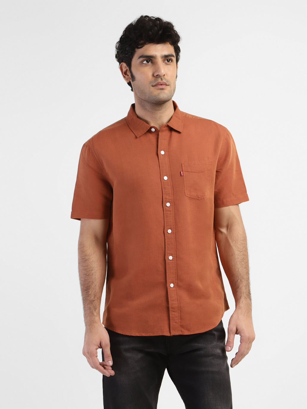 Men's Solid Slim Fit Linen Shirt – Levis India Store