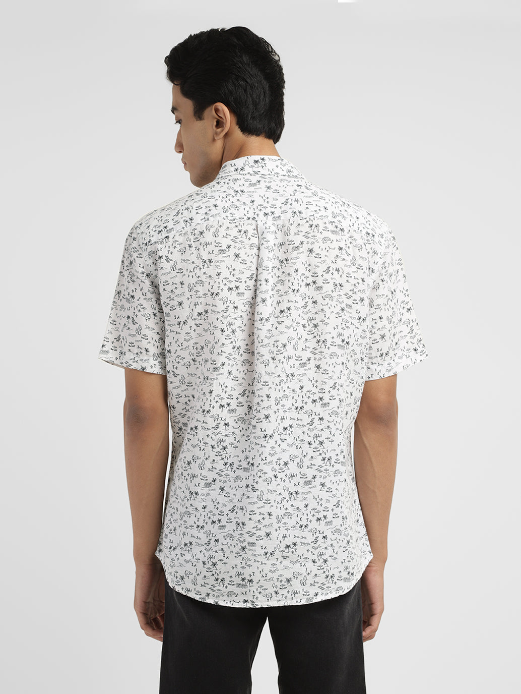 Men's Printed Slim Fit Shirt