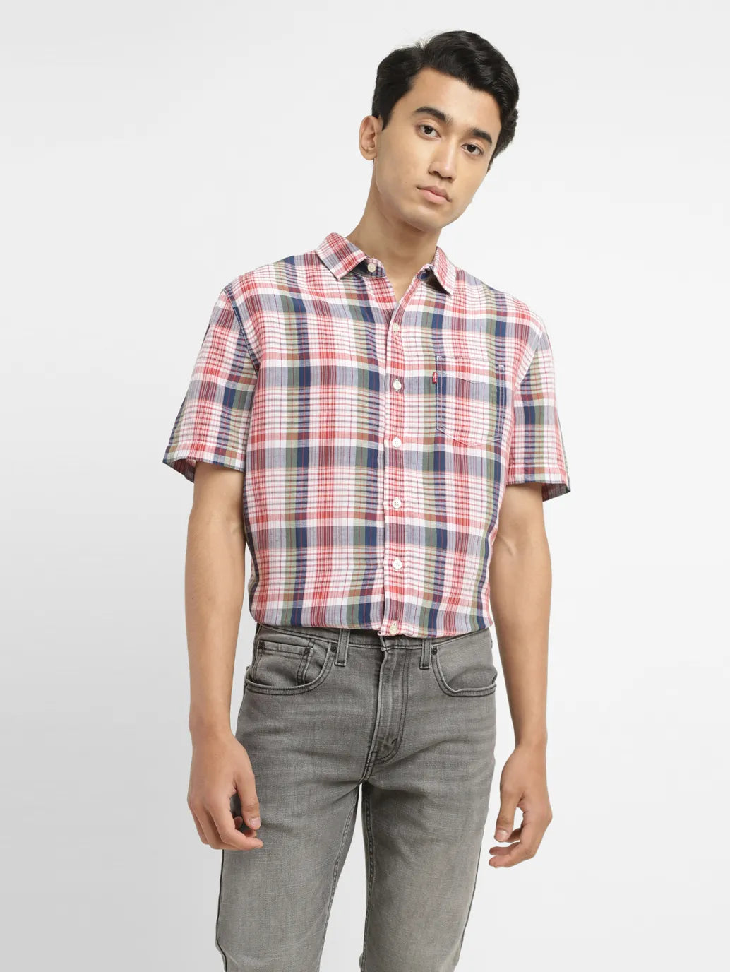 Men's Checkered Slim Fit Shirt