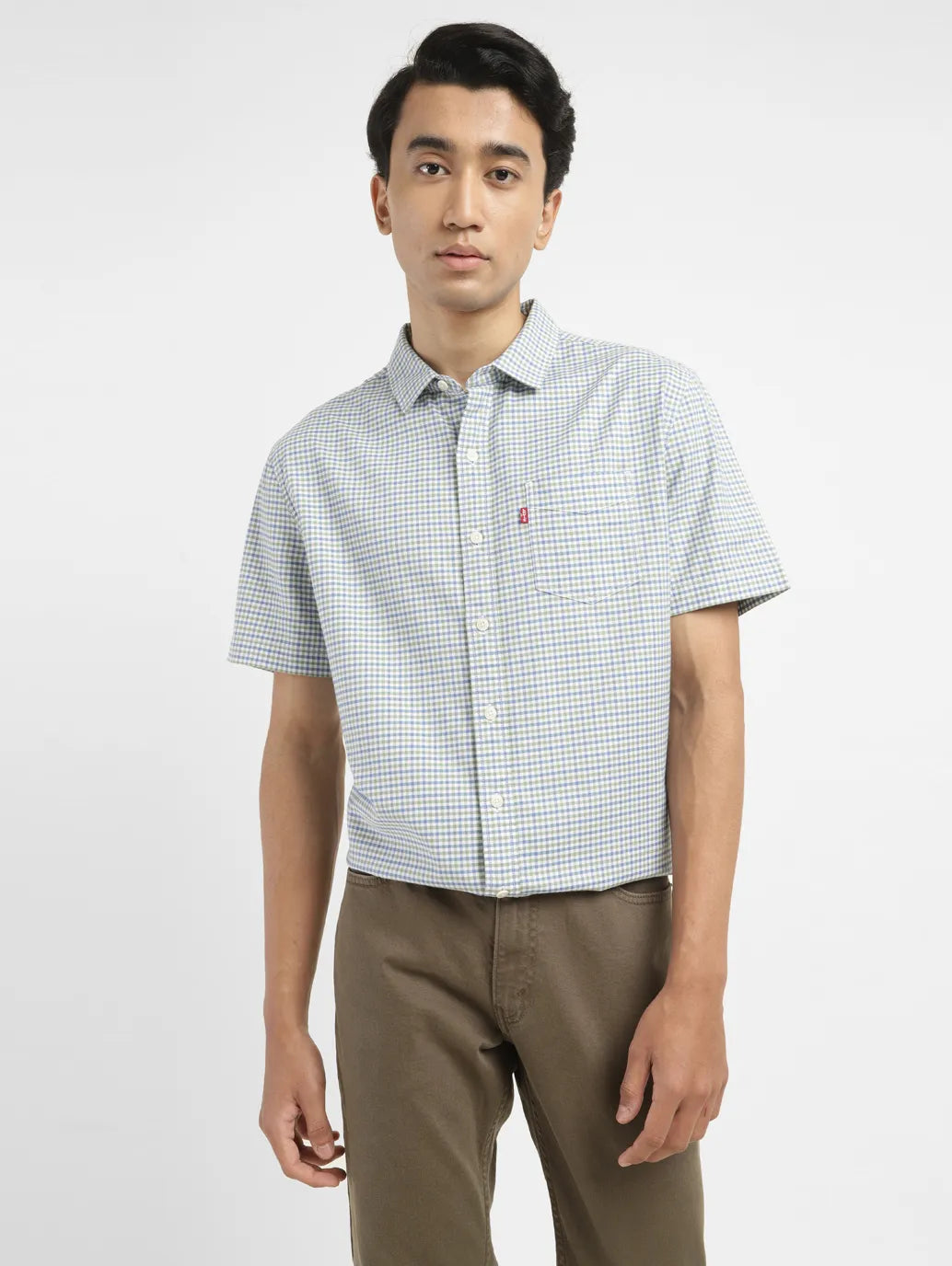 Men's Checkered Slim Fit Shirt