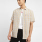 Men's Checkered Slim Fit Linen Shirt