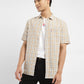 Men's Checkered Slim Fit Linen Shirt - e26a5de2-5c7f-4ca8-b723-ee43eab89f7d View