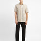 Men's Checkered Slim Fit Linen Shirt