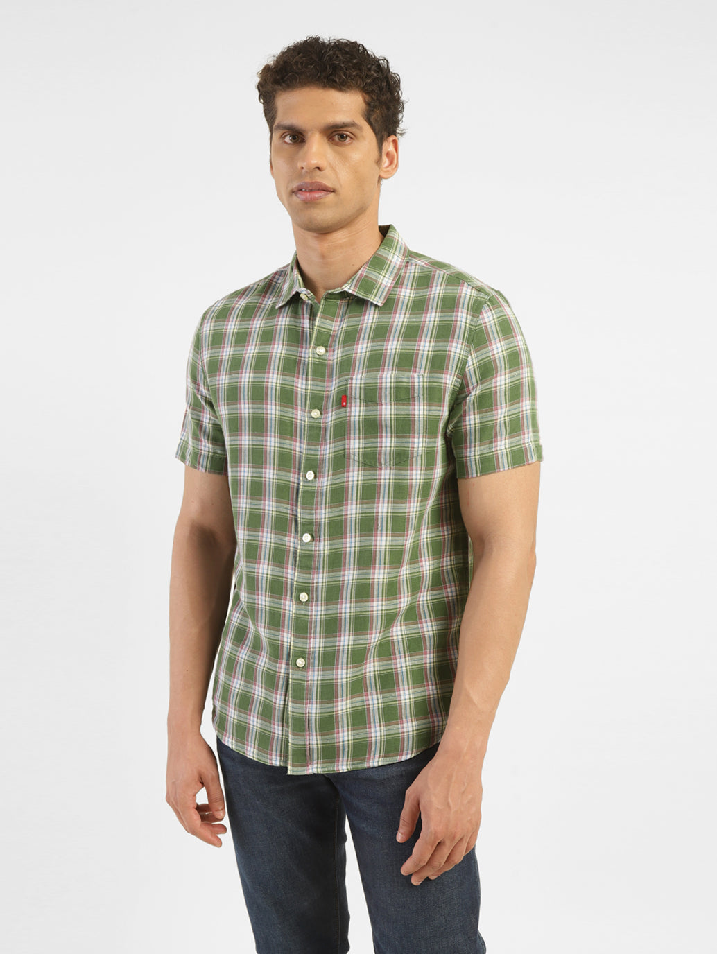 Men's Checkered Slim Fit Shirt