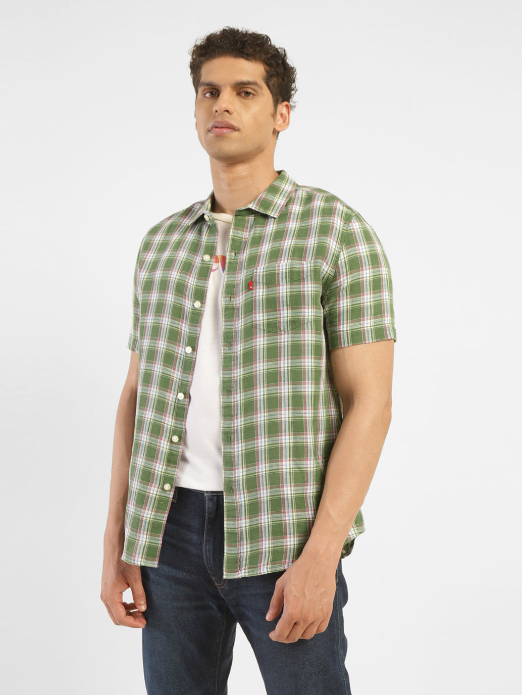 Men's Checkered Slim Fit Shirt