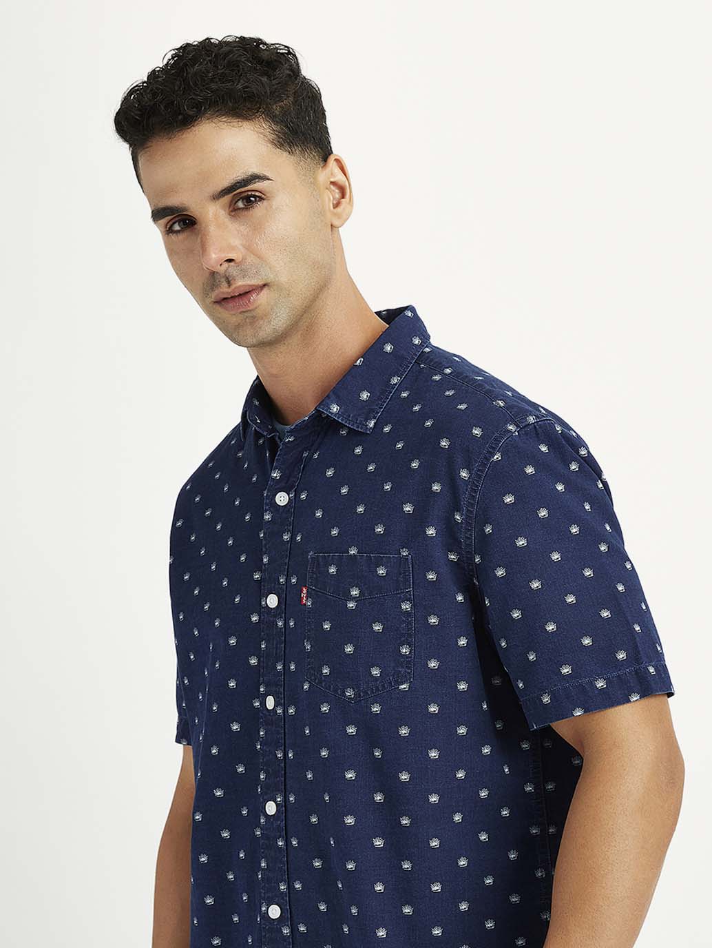 Men's All Over Print Slim Fit Shirt