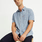 Men's Checkered Spread Collar Shirt - f72b83a6-7256-40ed-8740-278b7dacceeb View