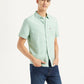 Men's Solid Slim Fit Linen Shirt - af0b017e-6d65-4afb-8a0e-84a841166272 View