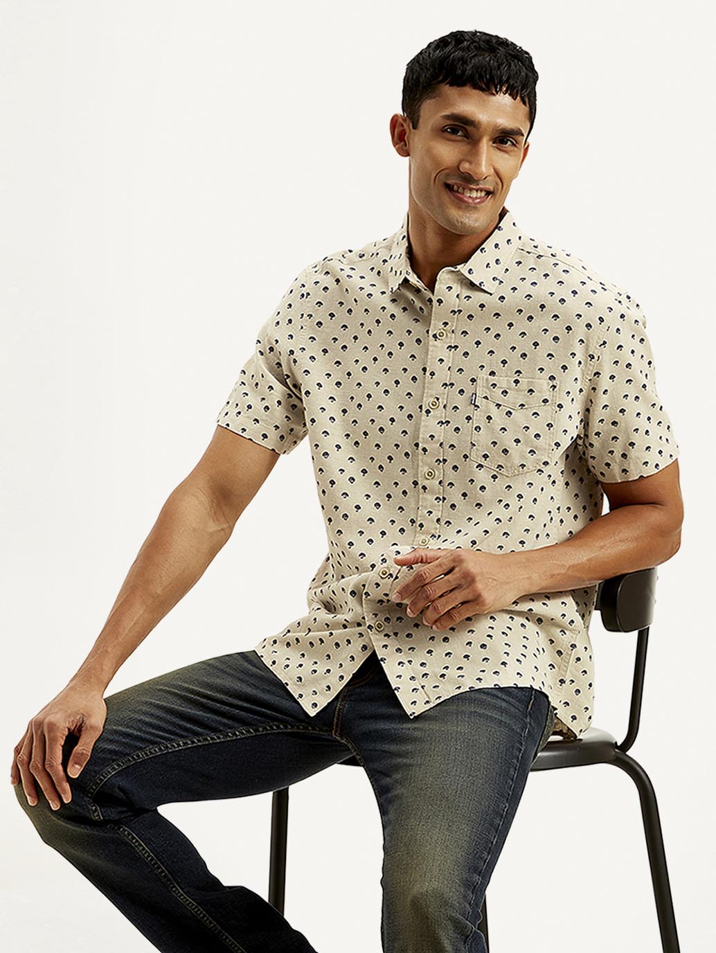 Men's Floral Slim Fit Shirt