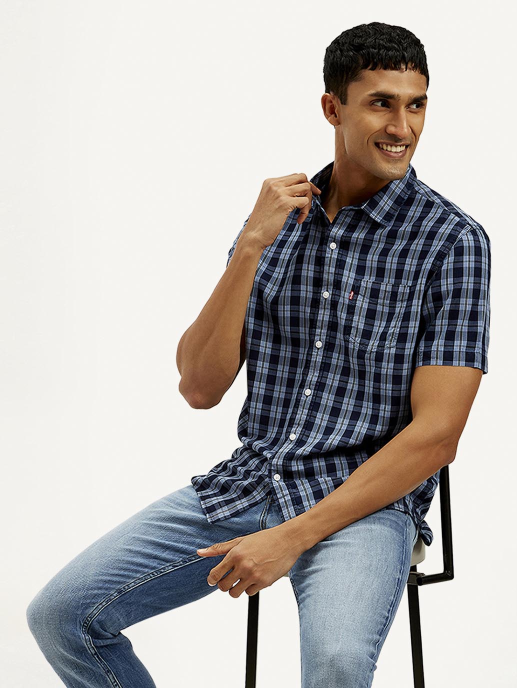 Men's Checkered Slim Fit Shirt