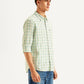 Men's Checkered Spread Collar Shirt