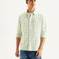 Men's Checkered Spread Collar Shirt