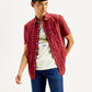 Men's Checkered Spread Collar Shirt - Styleshot View