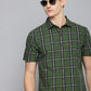 Men's Checkered Spread Collar Shirt