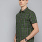 Men's Checkered Spread Collar Shirt