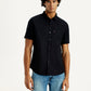 Men's Solid Slim Fit Shirt - Front View