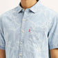Men's Printed Slim Fit Shirt - Detail View