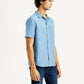 Men's Solid Slim Fit Linen Shirt - Side View
