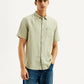 Men's Solid Slim Fit Linen Shirt - Styleshot View