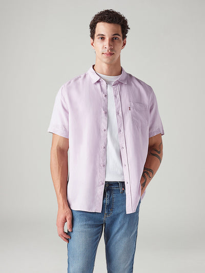 levi's Men's Solid Slim Fit Linen Shirt-picture-14