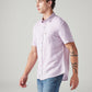 Men's Solid Slim Fit Linen Shirt - Side View