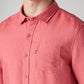 Men's Solid Slim Fit Linen Shirt - 20 View