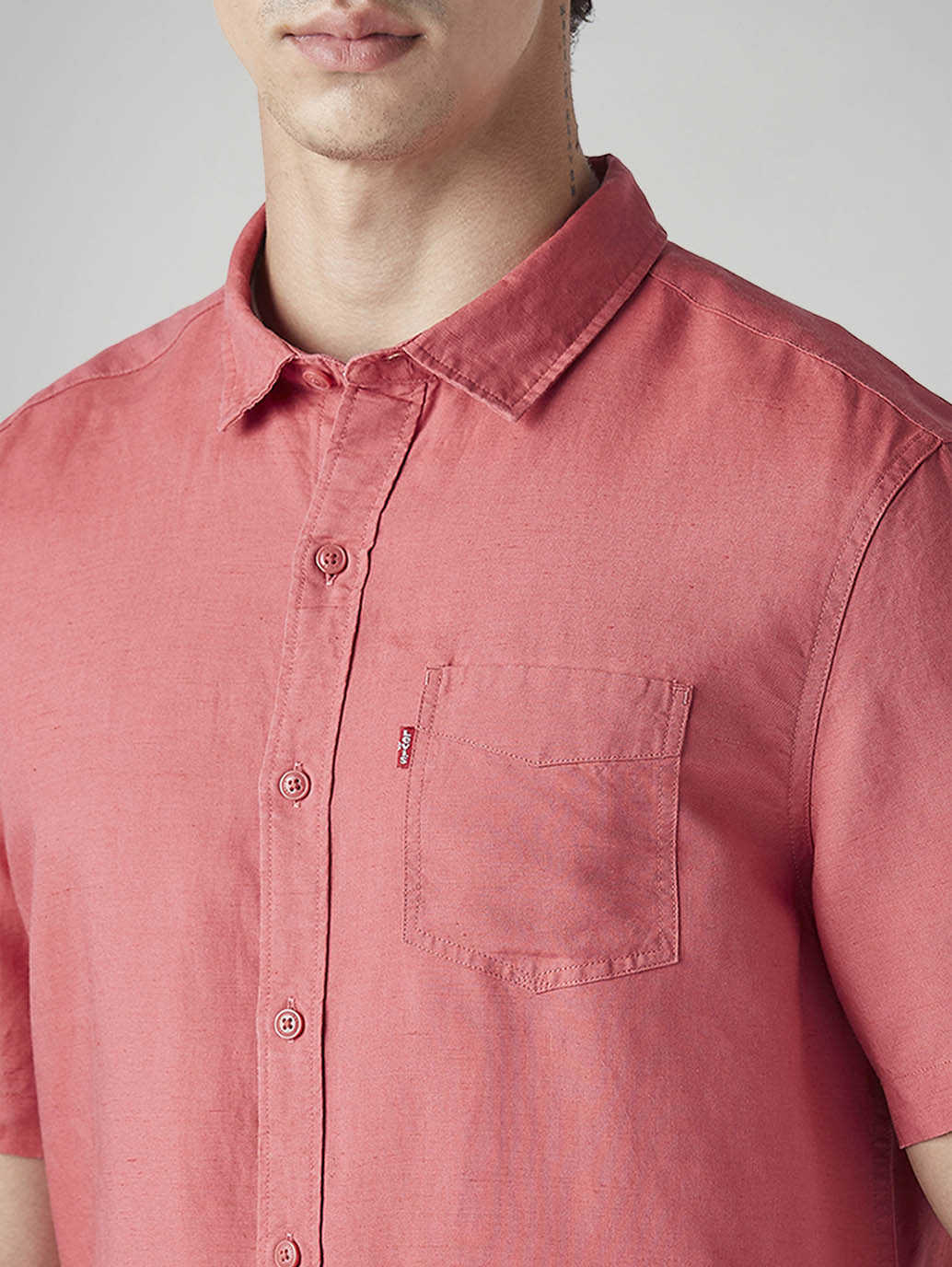 Men's Solid Slim Fit Linen Shirt - 20 View
