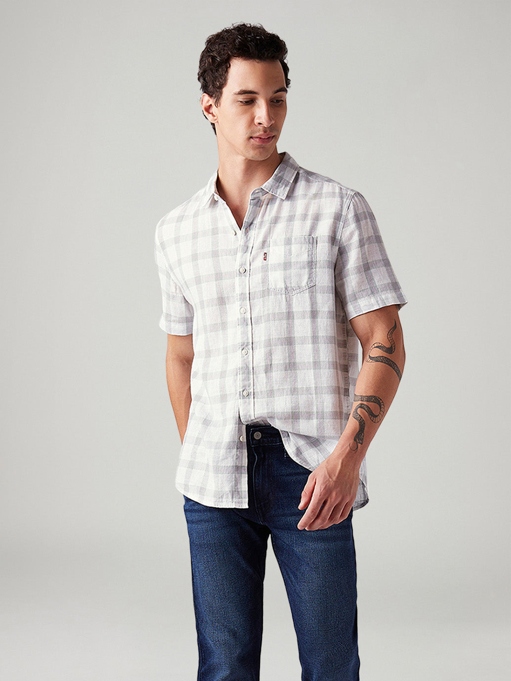 Men's Checkered Slim Fit Shirt