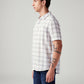 Men's Checkered Slim Fit Shirt - Side View