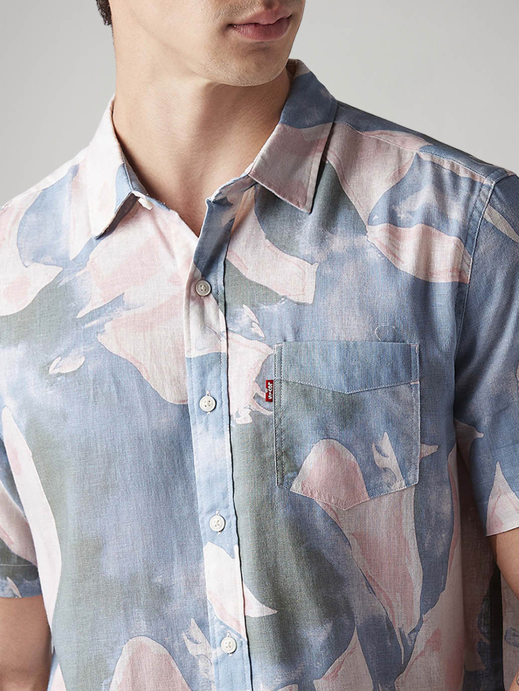 Men's Abstract Slim Fit Shirt - Detail View