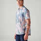 Men's Abstract Slim Fit Shirt - Side View