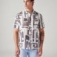 Men's Abstract Slim Fit Shirt - Front View