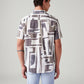 Men's Abstract Slim Fit Shirt - Back View