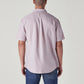 Men's Solid Slim Fit Linen Shirt - Back View